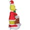 6.5ft. Animated Airblown® Inflatable Christmas Grinch Pulling Tree from Chimney